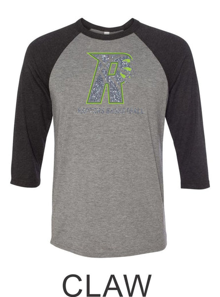 Raptors Basketball Raglan Unisex T-Shirt- 5 designs- Matte and Glitter
