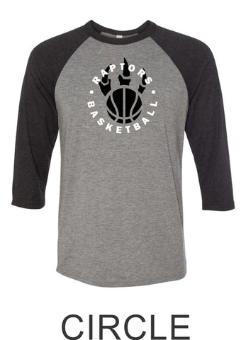 Raptors Basketball Raglan Unisex T-Shirt- 5 designs- Matte and Glitter