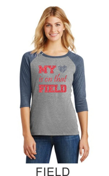 Chap Baseball Raglan- in 4 designs- Matte or Glitter