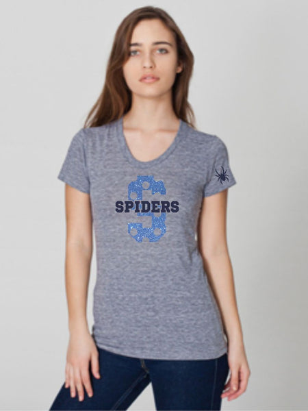 Spiders "S" Track Tee- Matte or Glitter