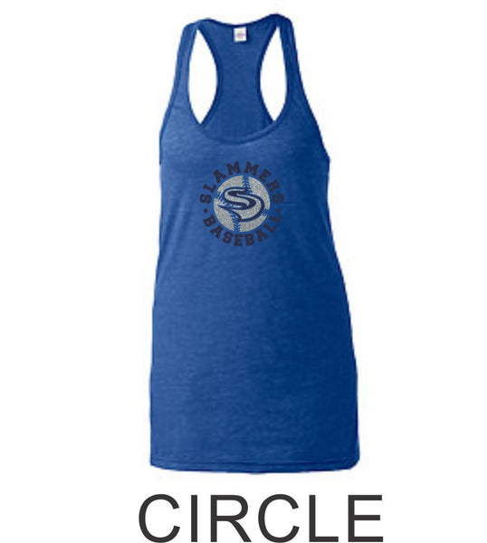 Slammers Racerback Tank- 2 designs- Matte or Glitter
