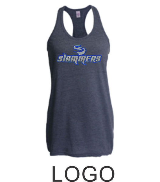 Slammers Racerback Tank- 2 designs- Matte or Glitter