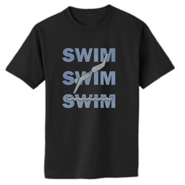 Swim Swim Swim Basic Tee- Matte or Glitter