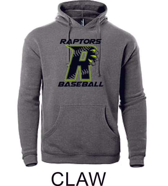 Raptors Baseball Adult Unisex Premium Hoodie- 5 designs- Matte or Glitter