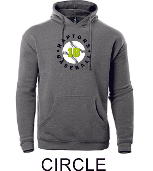 Raptors Baseball Adult Unisex Premium Hoodie- 5 designs- Matte or Glitter