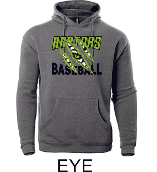 Raptors Baseball Adult Unisex Premium Hoodie- 5 designs- Matte or Glitter