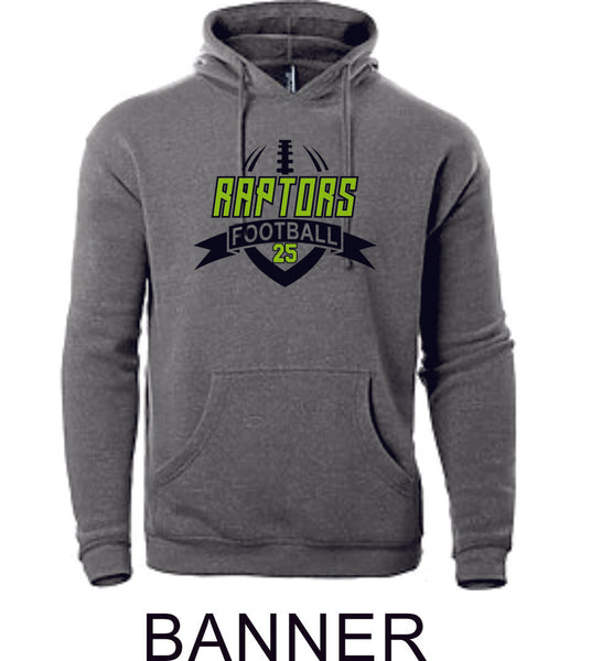 Raptors Football Adult Unisex Premium Hoodie- 5 designs- Matte or Glitter