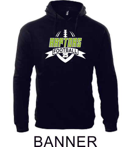 Raptors Football Adult Unisex Premium Hoodie- 5 designs- Matte or Glitter