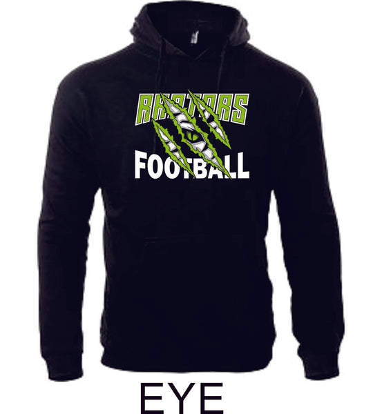 Raptors Football Adult Unisex Premium Hoodie- 5 designs- Matte or Glitter