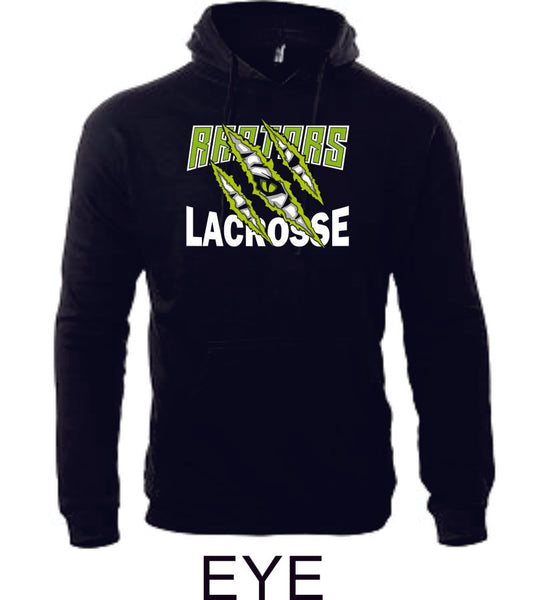 Raptors Lacrosse Adult Unisex Premium Hoodie- 5 designs- Matte or Glitter