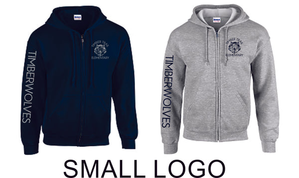 Timber Trail Zip Up Hoodie- Youth, Unisex Sizes- 2 Designs