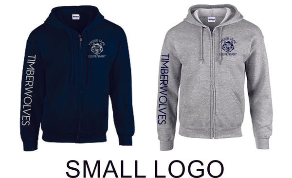 Timber Trail Zip Up Hoodie- Youth, Unisex Sizes- 2 Designs