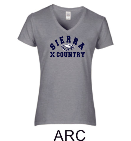 Sierra XCountry Ladies Short Sleeve Tee- 4 Designs- Matte or Glitter