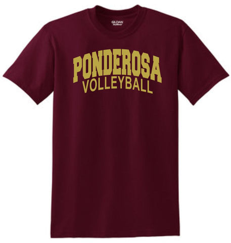 Pondo Volleyball Basic ARC Tee- Matte or Glitter