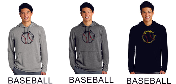 Pondo Baseball Unisex Wicking Fleece Hoodie- 5 Designs