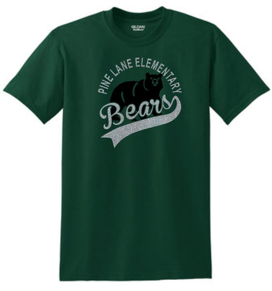 PLE Circle Design Basic Tee- Matte or Glitter