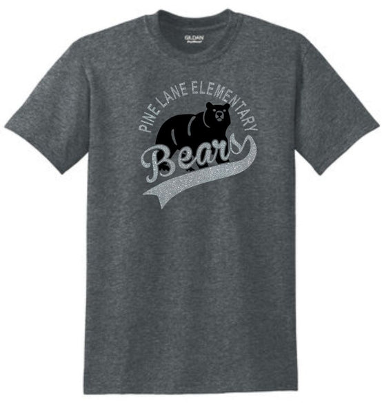 PLE Circle Design Basic Tee- Matte or Glitter