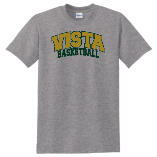 MVHS Basketball Arc Design Basic Tee- Matte or Glitter