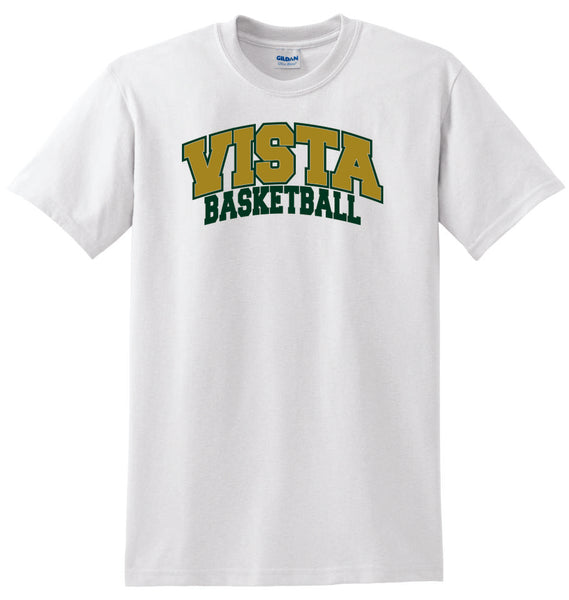 MVHS Basketball Arc Design Basic Tee- Matte or Glitter