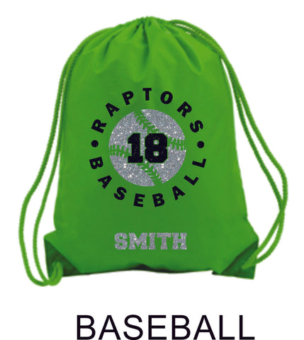 Raptors Sports Design Cinch Sac- 4 Sports