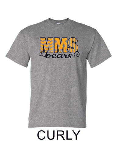 Mesa MS  Basic CURLY Tee- Matte or Glitter