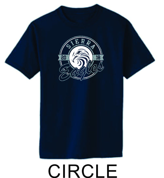 Sierra Basic Tee in 4 Designs- Matte or Glitter