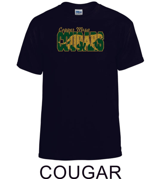 CME Cougar Design Basic Tee- Matte or Glitter