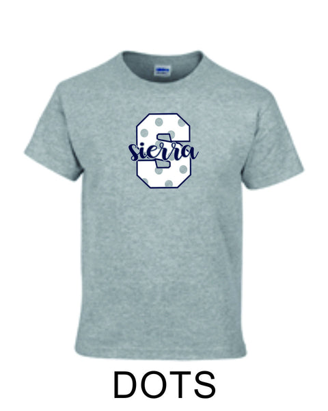 Sierra Basic Tee in 4 Designs- Matte or Glitter