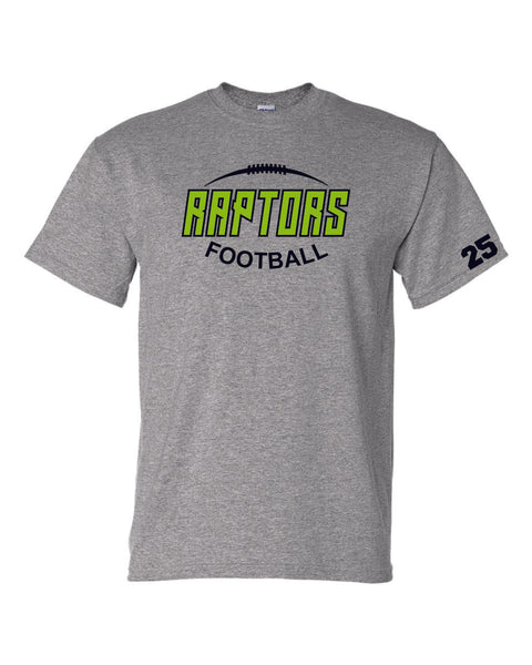 Raptors Football Football Design Basic Tee- Matte or Glitter