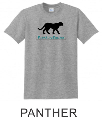 PGE Grey Basic Tee- 4 Designs- Matte or Glitter