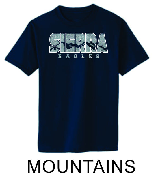 Sierra Basic Tee in 4 Designs- Matte or Glitter