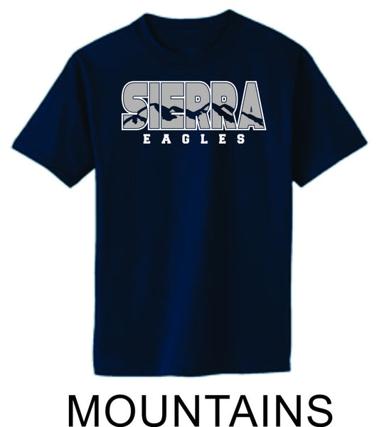 Sierra Basic Tee in 4 Designs- Matte or Glitter
