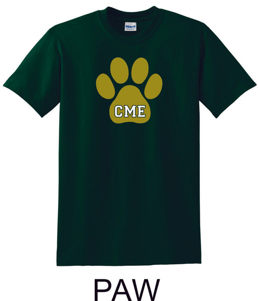 CME Paw Design Basic Tee- Matte or Glitter