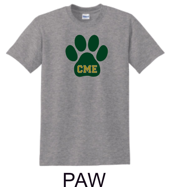 CME Paw Design Basic Tee- Matte or Glitter