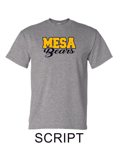 Mesa MS  Basic SCRIPT Tee- Matte or Glitter