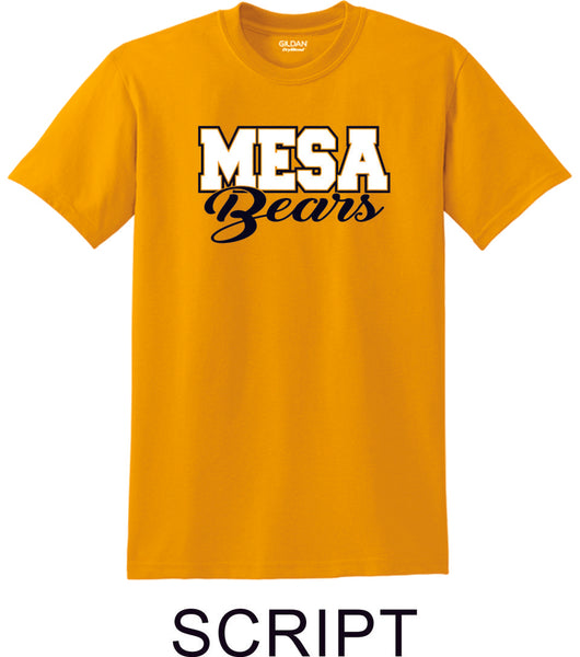 Mesa MS  Basic SCRIPT Tee- Matte or Glitter