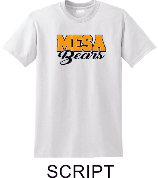 Mesa MS  Basic SCRIPT Tee- Matte or Glitter