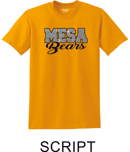 Mesa MS  Basic SCRIPT Tee- Matte or Glitter