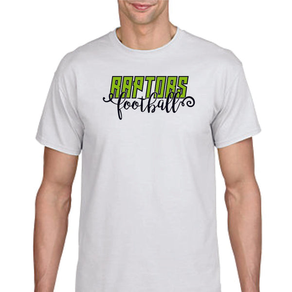 Raptors Script Design Basic Tee- 4 Sports- Matte or Glitter