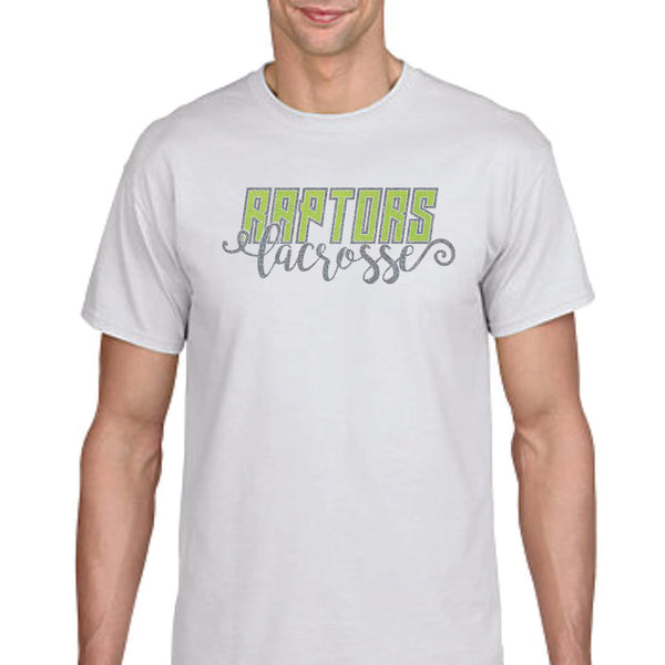 Raptors Script Design Basic Tee- 4 Sports- Matte or Glitter