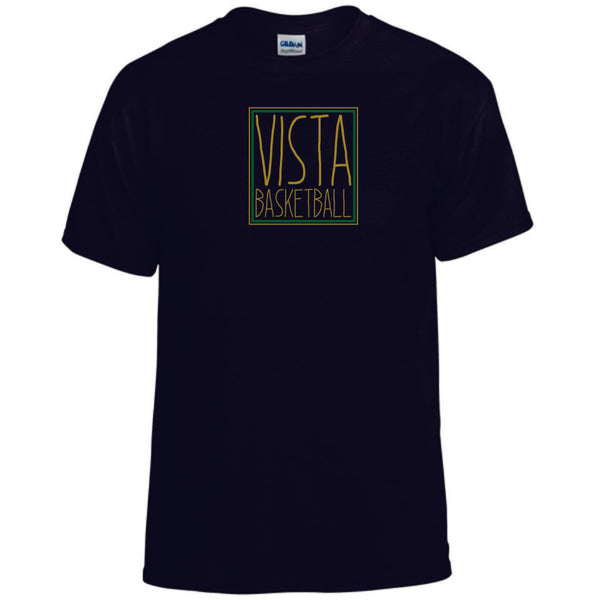 MVHS Basketball Square Design Basic Tee- Matte or Glitter