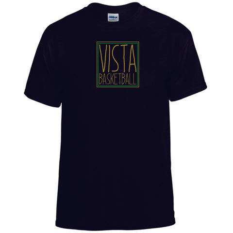 MVHS Basketball Square Design Basic Tee- Matte or Glitter