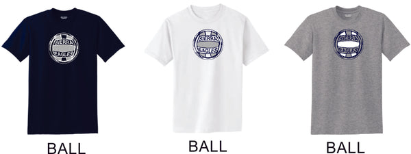 Sierra VOLLEYBALL Basic Tee- 4 Designs- Matte or Glitter