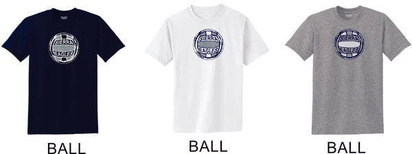 Sierra VOLLEYBALL Basic Tee- 4 Designs- Matte or Glitter