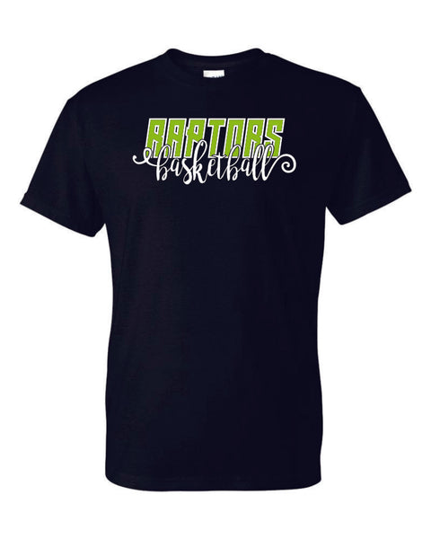 Raptors Script Design Basic Tee- 4 Sports- Matte or Glitter