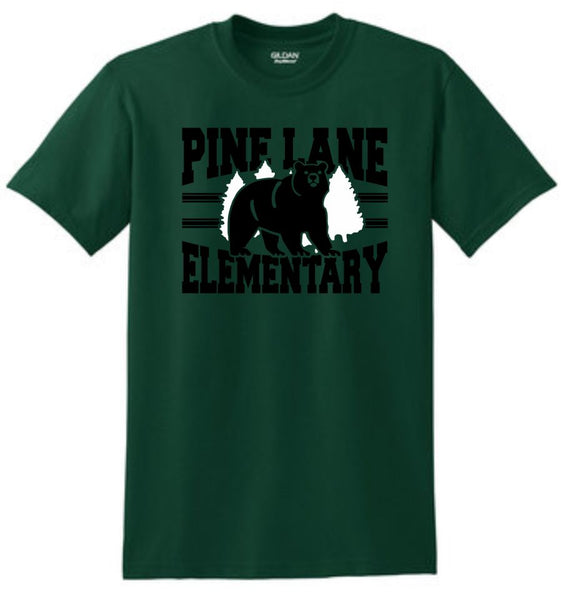 PLE Stripes Design Basic Tee- Matte or Glitter