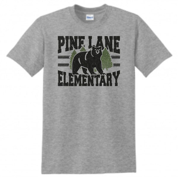 PLE Stripes Design Basic Tee- Matte or Glitter