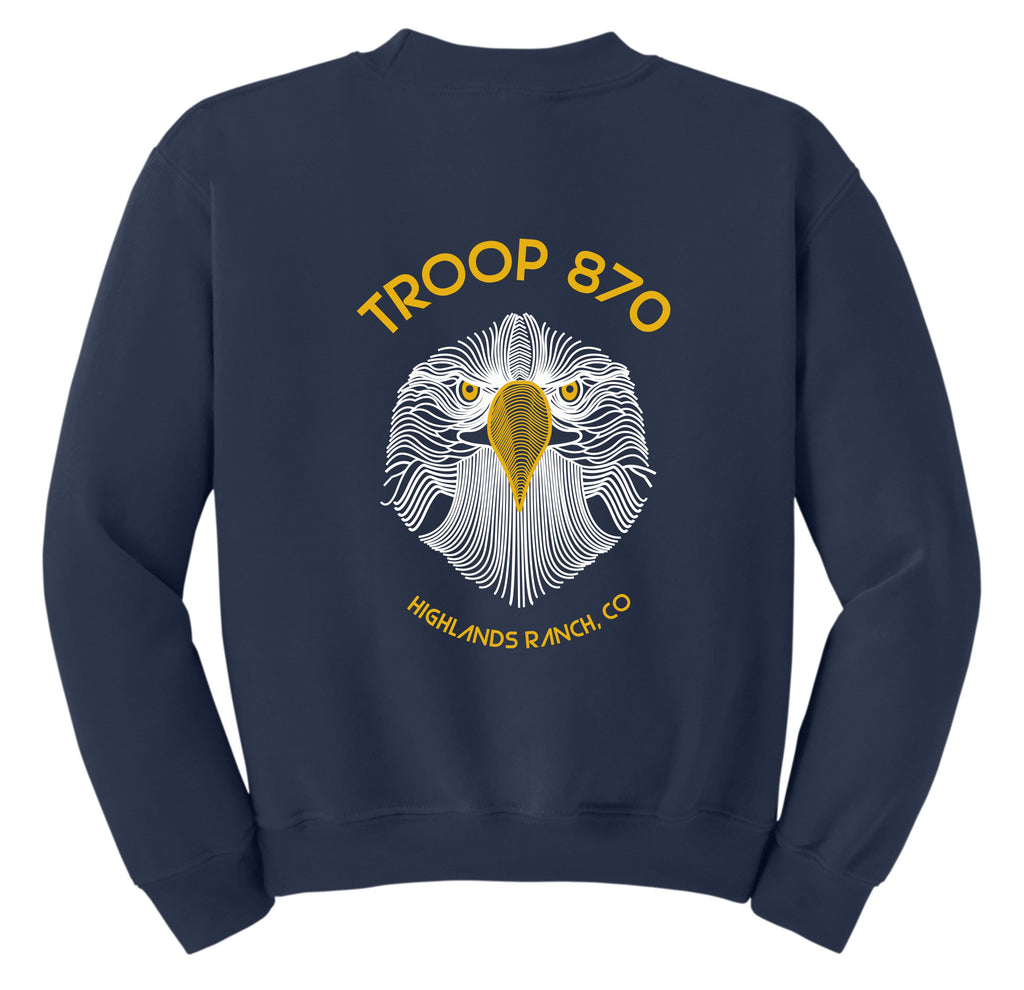 Troop 870 Crewneck Sweatshirt- youth and adult sizes