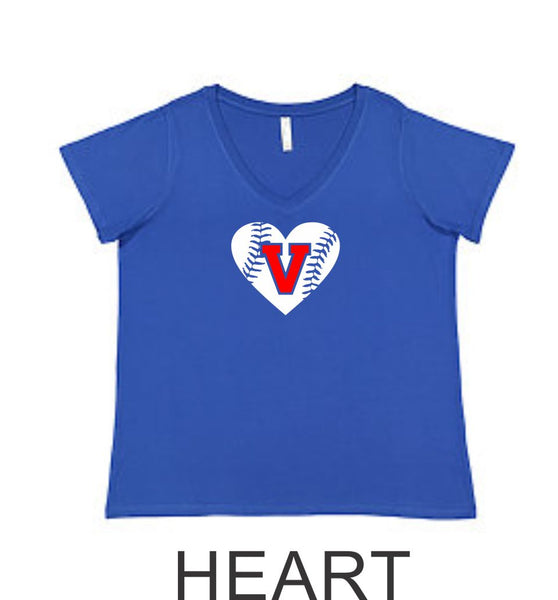 Viper Curvy Ladies Tee- 2 designs- Matte or Glitter