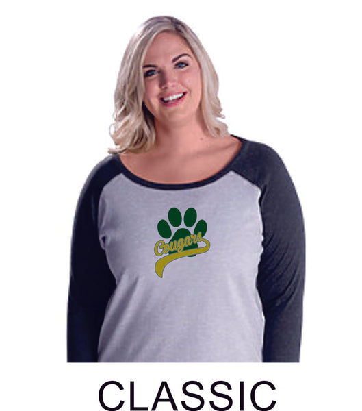 CME Curvy Lady Raglan- in 2 designs- Matte or Glitter